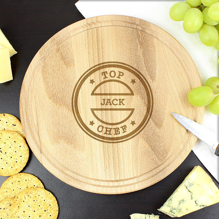 Engraved Top Chef Large Chopping Board