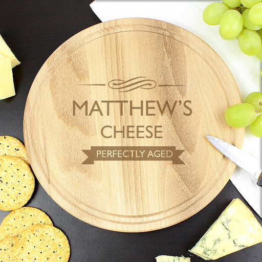 Engraved Perfectly Aged Round Chopping Board
