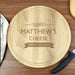 Engraved Perfectly Aged Round Chopping Board