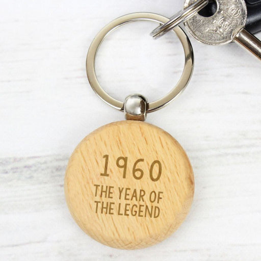 65th Birthday Year of The Legend Keyring