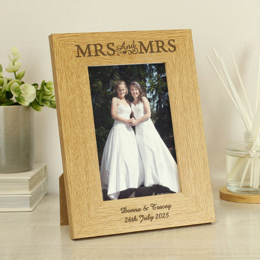 Personalised Mrs & Mrs Photo Frame