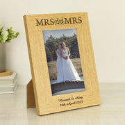 Personalised Mrs & Mrs Photo Frame