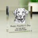 Personalised Father's Day Dog Dad Glass Block - Happy Pawther Day