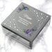 Engraved Floral Butterfly Diamante Glass Trinket Box