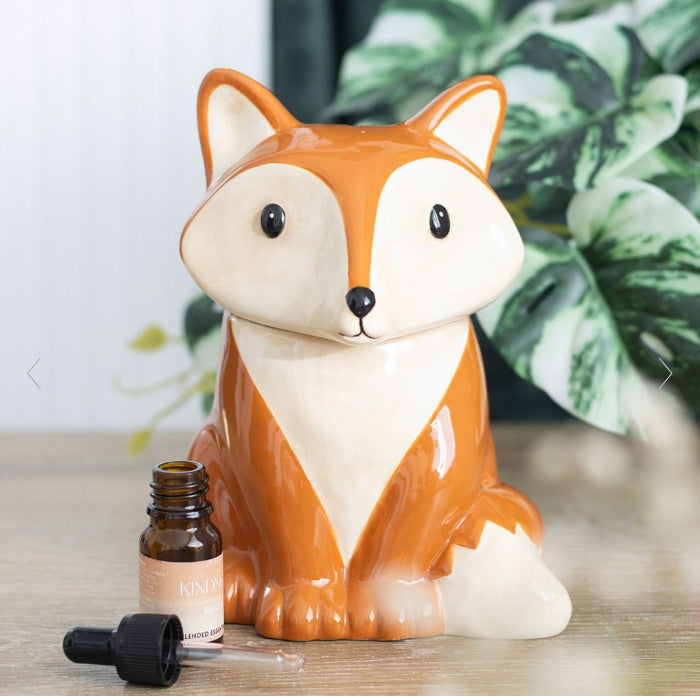 Woodland Decor Fox Shaped Oil Burner & Wax Melt Warmer