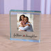 Father & Daughter Photo Glass Freestanding Keepsake
