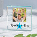 Daddy & Me Gift Glass Photo Upload Keepsake Block