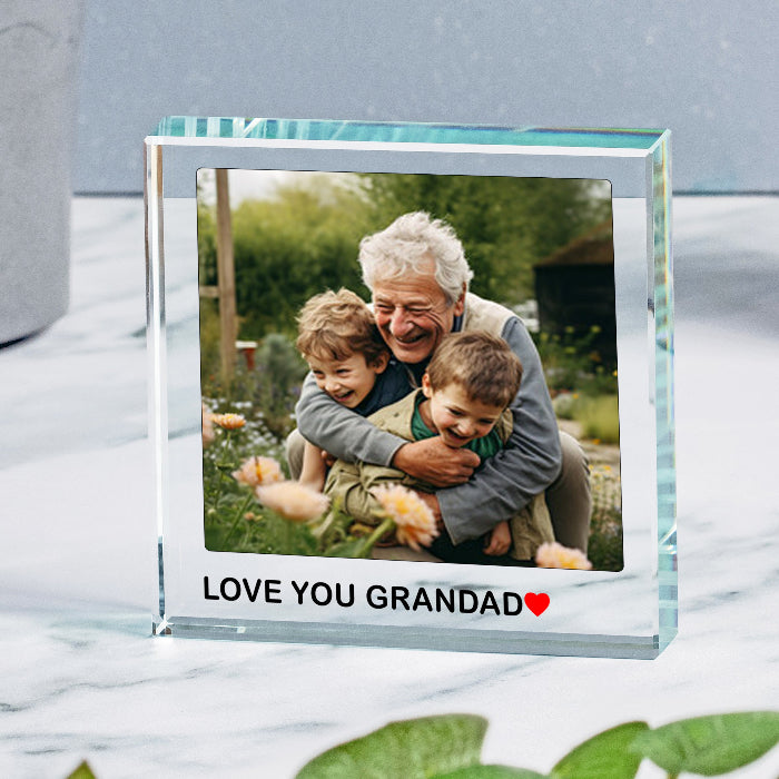 Love You Grandad Photo Gift Plaque