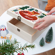Personalised Scandi Fox Wooden Christmas Eve Box