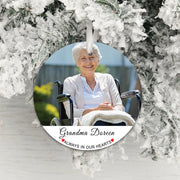 Personalised Always In Our Heart Photo Memorial Christmas Decoration