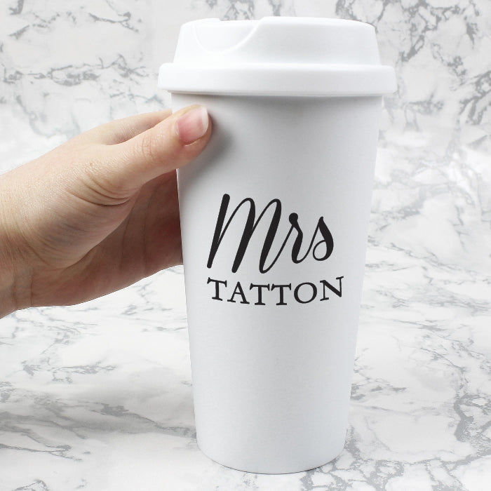 Personalised Teacher Name Travel Mug