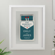 Personalised Perfect Match Wedding & Anniversary Framed Print