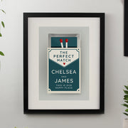Personalised Perfect Match Wedding & Anniversary Framed Print