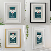Personalised Perfect Match Wedding & Anniversary Framed Print