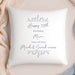 Personalised 70th Birthday Floral Cushion - Any Text