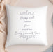 Personalised 80th Birthday Floral Cushion - Any Text