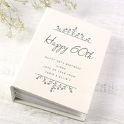 Personalised Floral 60th Birthday Photo Album with Sleeves - 6x4