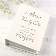 Personalised Floral 21st Birthday Photo Album with Sleeves - 6x4