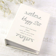 Personalised Floral 21st Birthday Photo Album with Sleeves - 6x4