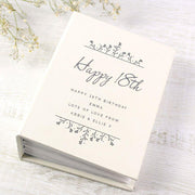 Personalised Floral 18th Birthday Photo Album with Sleeves - 6x4