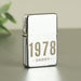 Personalised Birth Year Silver Lighter