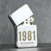 Personalised Birth Year Silver Lighter