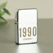 Personalised Birth Year Silver Lighter