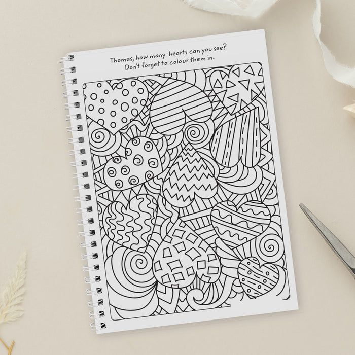 Personalised Wedding Activity A5 Notebook