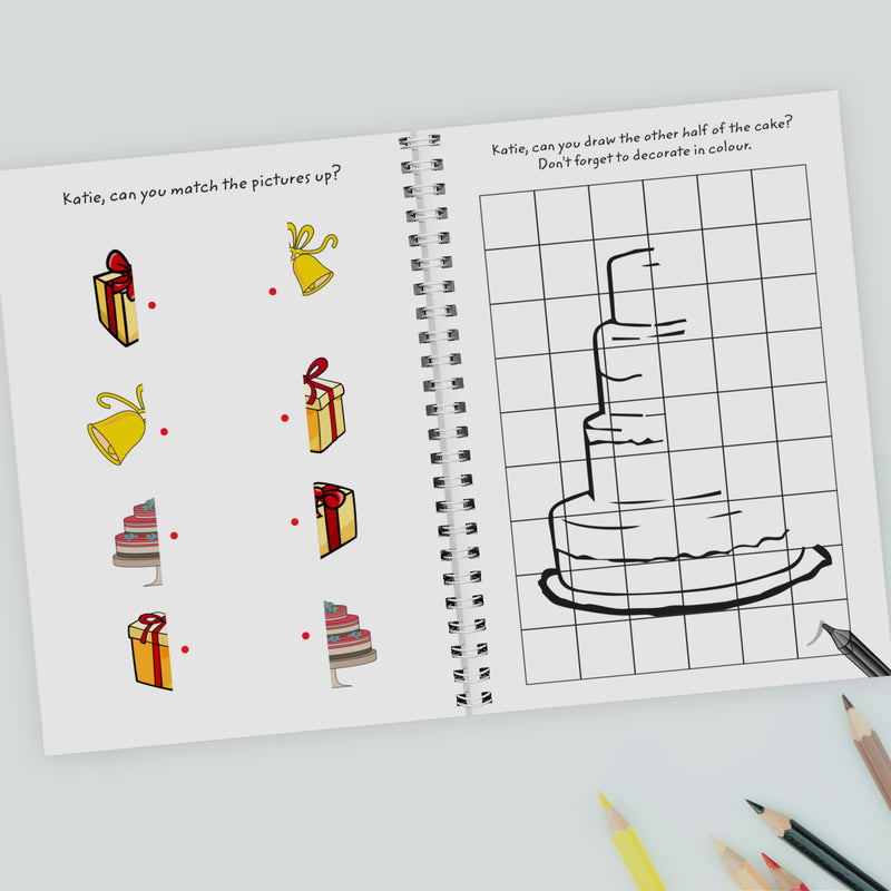 Personalised Wedding Activity A5 Notebook