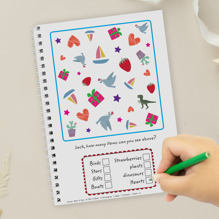 Personalised Wedding Activity A5 Notebook