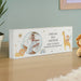 Personalised Safari Animals New Baby Photo Wooden Ornament