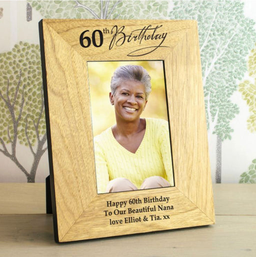Personalised 60th Birthday Photo Frame