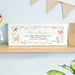 Personalised Woodland Animals Christening Wooden Ornament