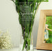 Engraved Anniversary Hand Cut Crystal Heart Vase - Any Message