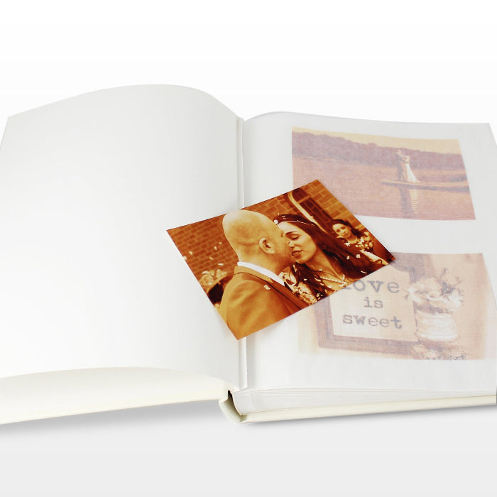 Personalised Black Ornate Swirl Traditional Wedding Photo Album