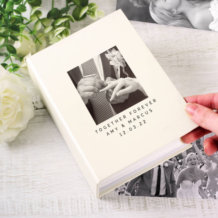 Personalised Wedding Photo Album With Sleeves