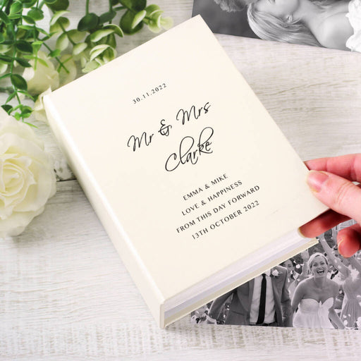 Personalised Custom Wedding Photo Album With Sleeves