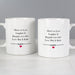 Personalised Mr And Mrs Wedding Mug Set