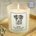 Personalised Dog Memorial Illustration Candle Jar