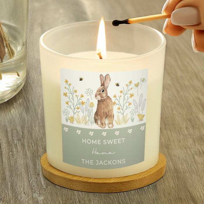 Personalised Bunny Candle Jar