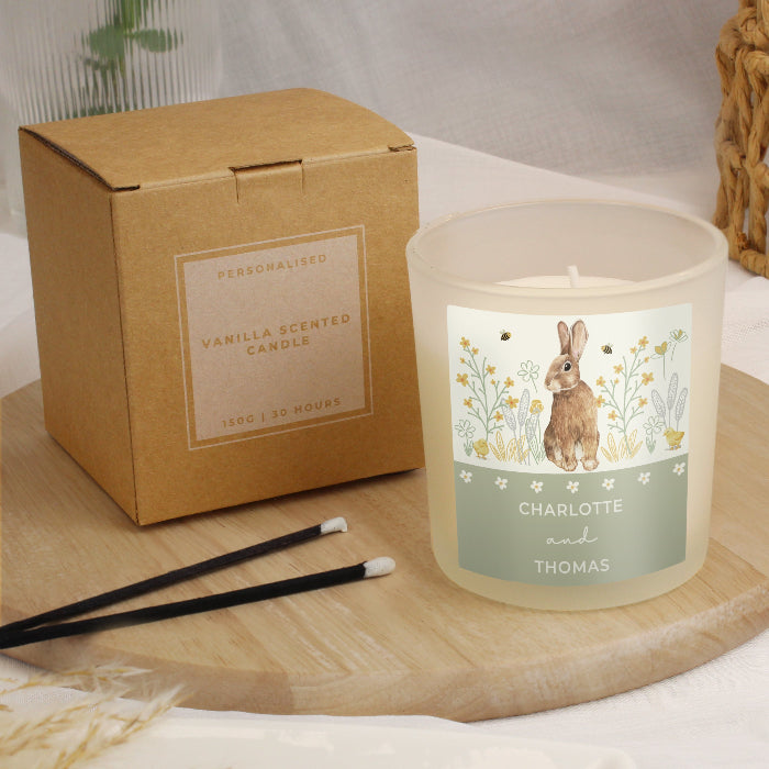 Personalised Bunny Candle Jar