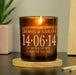 Personalised 10th Anniversary Amber Glass Candle