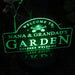 Personalised Welcome To Garden Sign Outdoor Solar LED Light