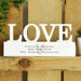 16th Anniversary Wooden Love Ornament - Free Text