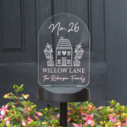 Personalised Home Outdoor Solar LED Light