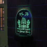 Personalised Home Outdoor Solar LED Light