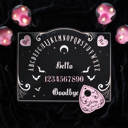 Gothic Homeware Pink and Black Talking Board