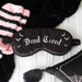 Gothic Dead Tired Satin Sleep Mask
