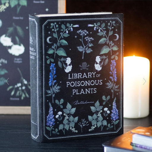 Gothic Homeware Library of Poisonous Plants Book Shaped Storage Box