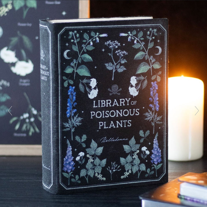 Gothic Homeware Library of Poisonous Plants Book Shaped Storage Box